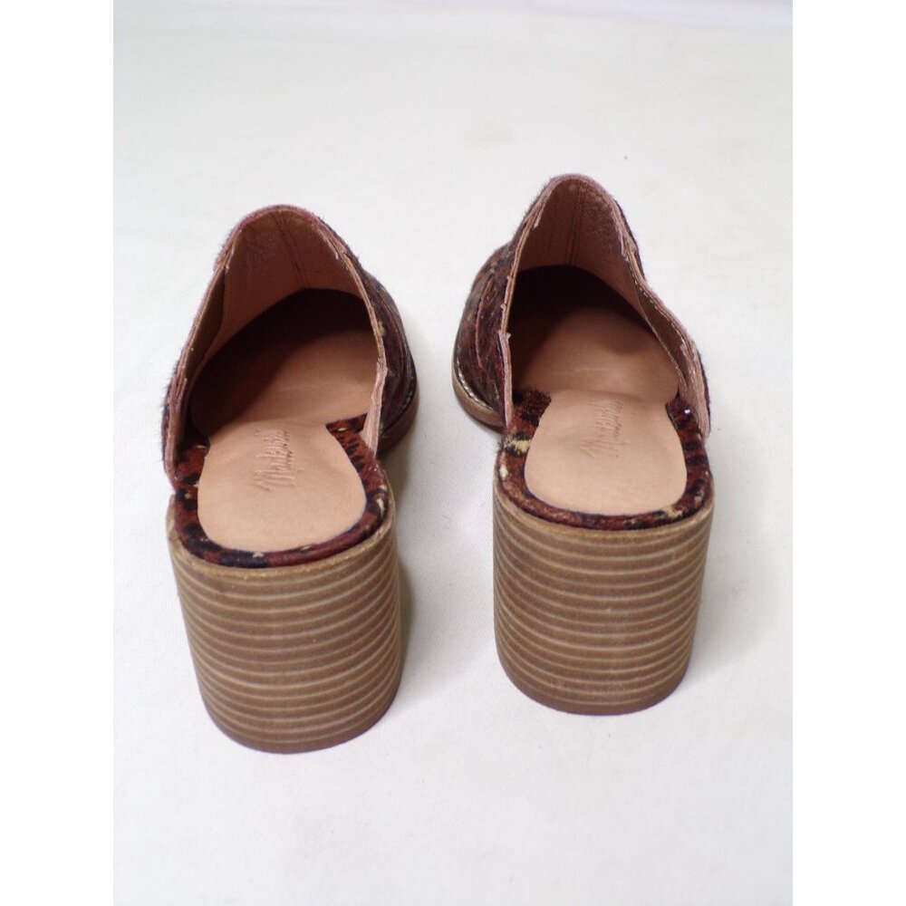 🆕MADEWELL Carey Mule Slide Shoes Calf Hair Leopard 9.5 - Picture 8 of 12